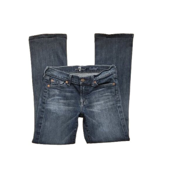 7 For All Mankind Low Rise Bootcut Jeans - Picture 1 of 5